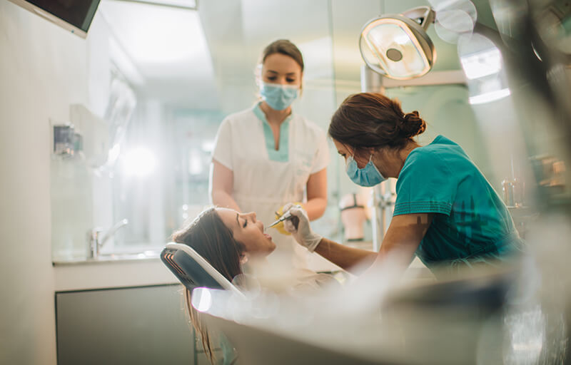 Periodontal flap surgery.