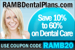 Save 20% off any Discount Dental Plan and get an additional 3 Months FREE with Coupon Code RAM20