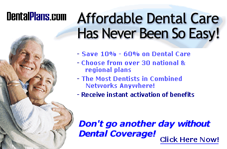 Save up to 60% on all dental visits!