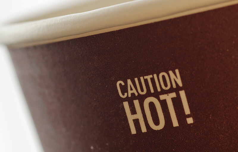 Coffee -- Hot.