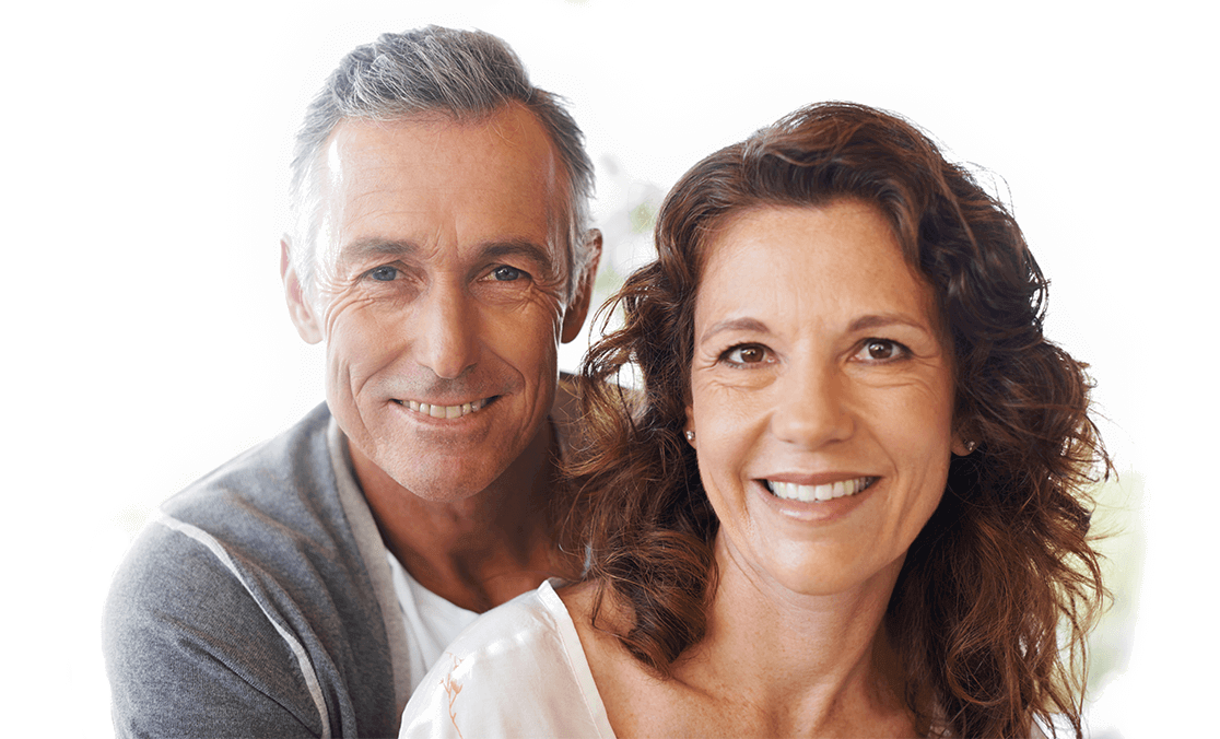 Mature Man and Woman Smiling